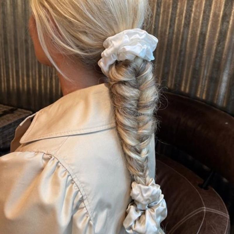 Scrunchie XL - hvit