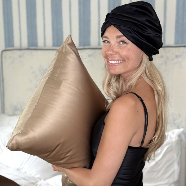 Hovedbilde Silke turban - dobbelt silke ...