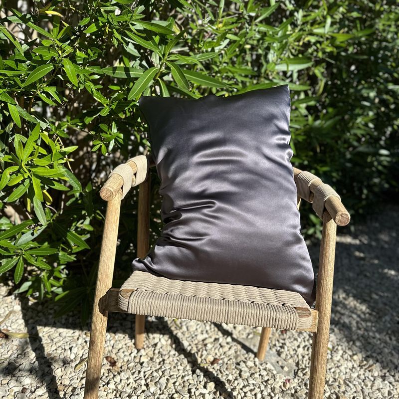 Silkeputetrekk - koksgrå - glidelås