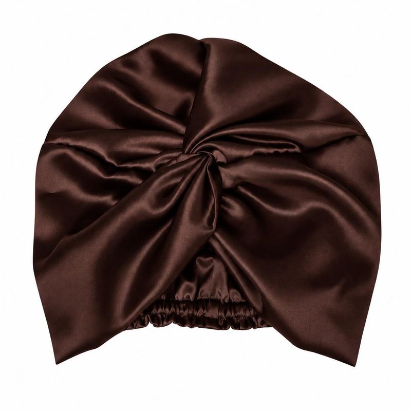 Silke turban-dobbelt silke -sjokolade