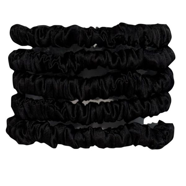 Hovedbilde Hårstrikk i silke - sorte